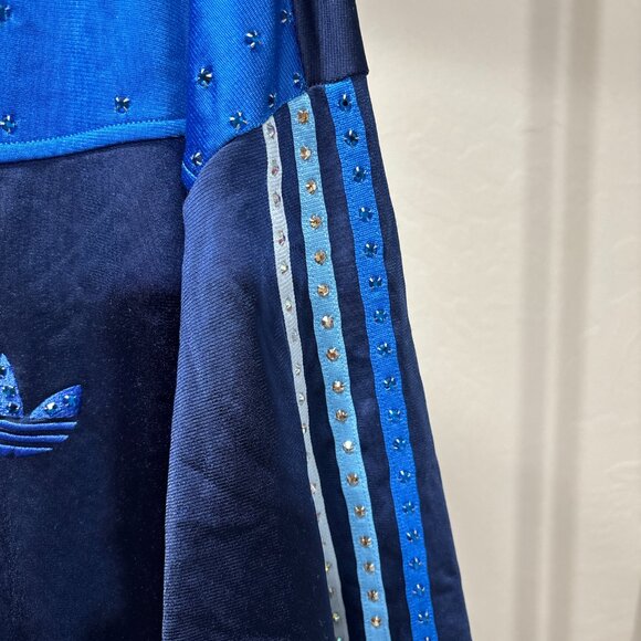 Adidas Originals Navy Blue Rhinestone Track Jacket – Men’s 2XL - Picture 5 of 7
